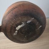 Old terracotta poelon