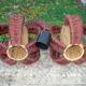Pair of braid rope hanging  1960/70