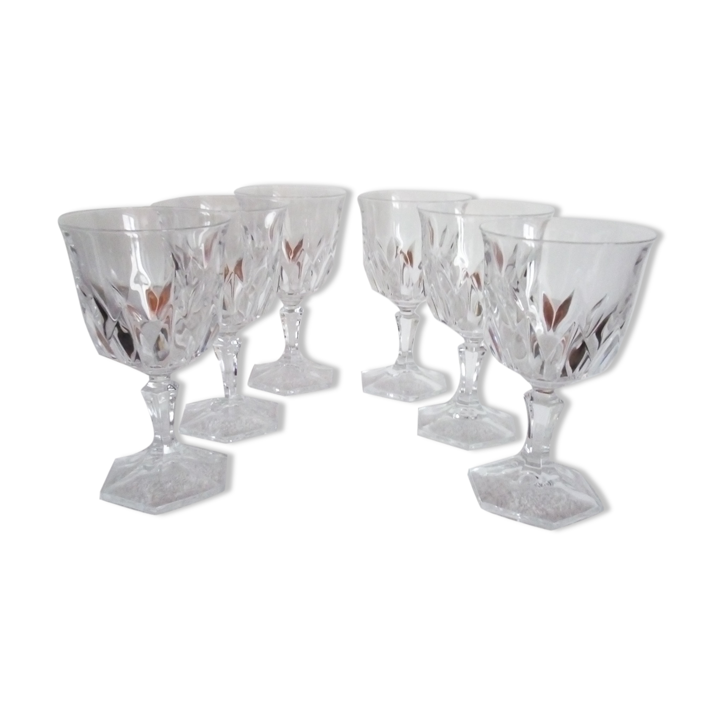 Set de 6 verres à eau cristal d'Arques - Chaumont