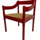 Fauteuil Carimate modèle 892 Vico Magistretti pour Cassina en rouge