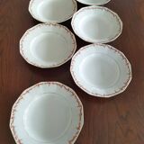 6 Schwarzenhammer porcelain soup plates