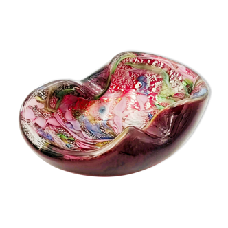 Vintage Murano Glass Bowl by Dino Martens for Aureliano Toso, 1950s