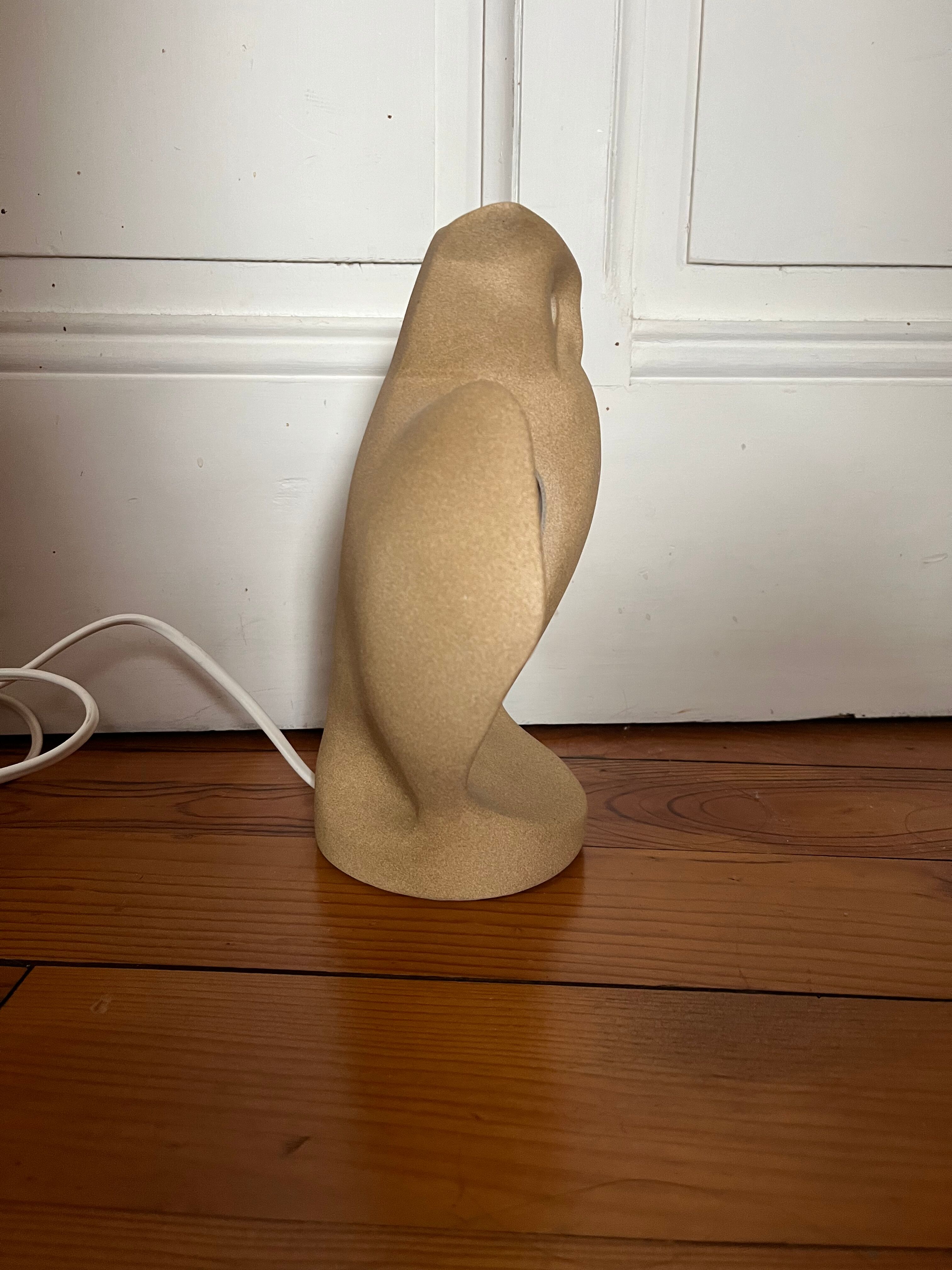 Owl ceramic lamp 70s