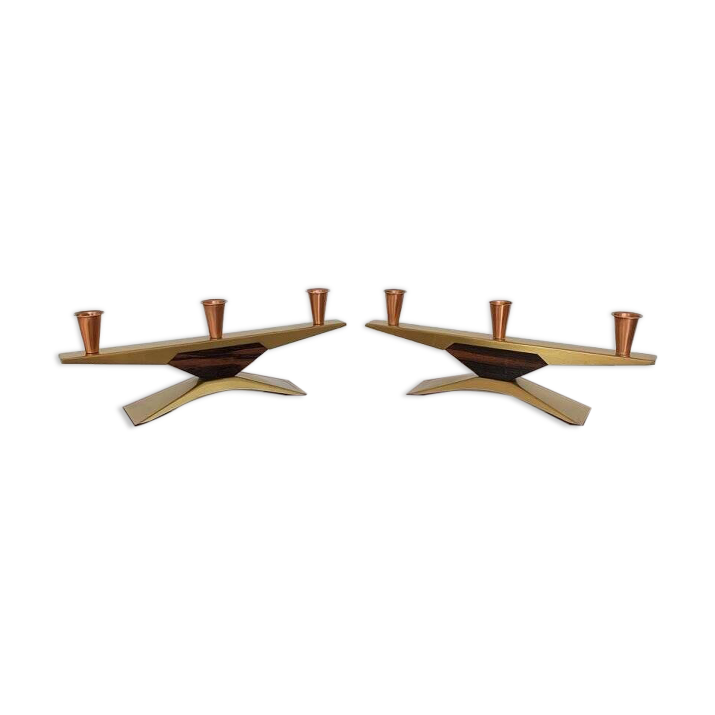 Danish candlesticks, 1960s, set of 2