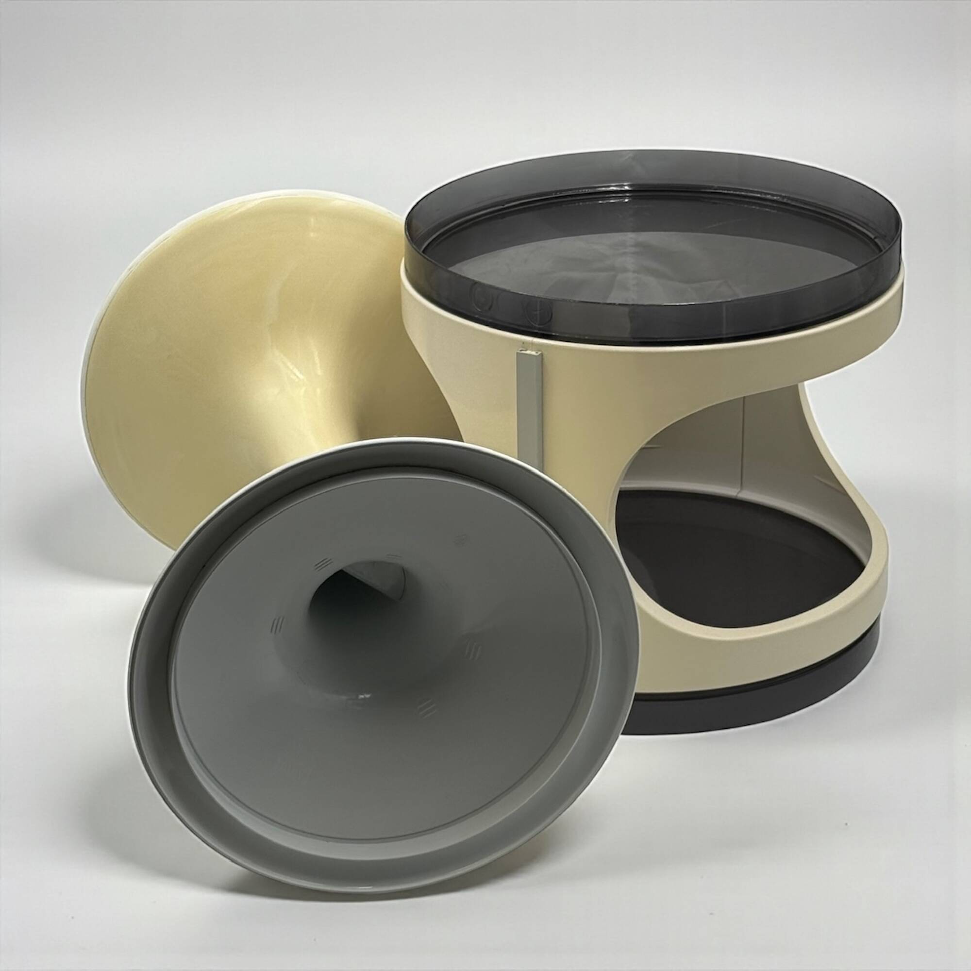 Table modulable années 70 en plastique ABS style Space Age