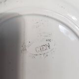 Lot de 2 assiettes parlantes Gien en noir et blanc