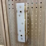 Pair of glass wall lights Scandinavian design 1960.