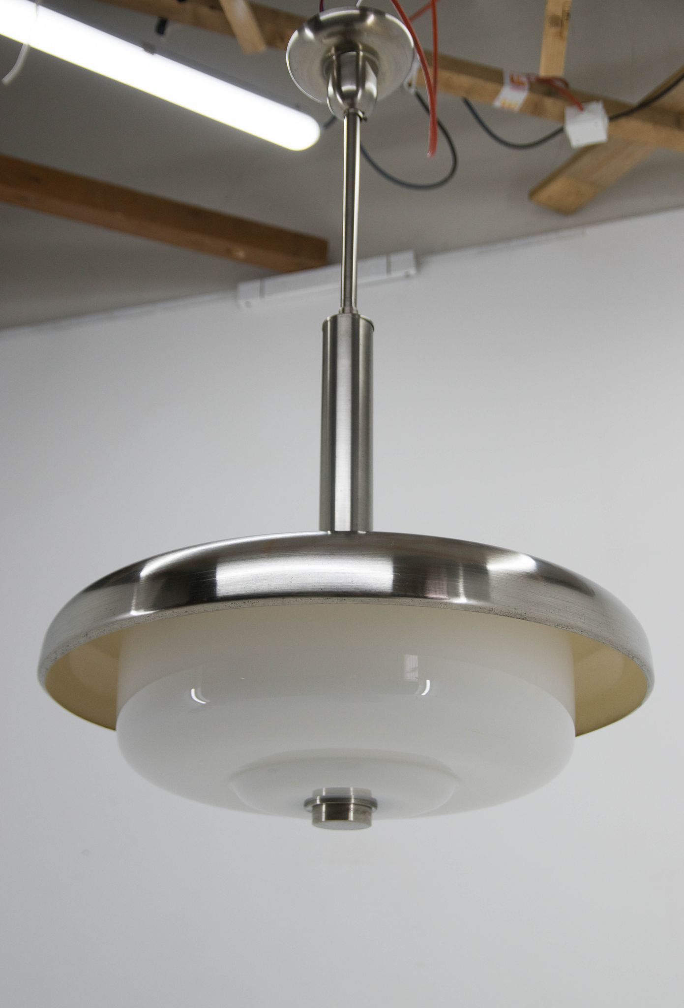 Ultra Rare Bauhaus Chandelier by IAS, 1930s