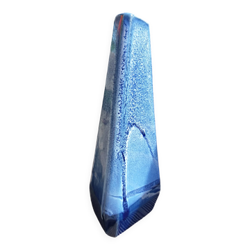 Vase en céramique émaillée mouchetée géométrique