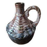 Flamed stoneware pitcher