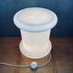 Mid-century floor lamp in white glass, Italy, 1970s.