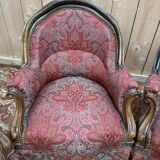 Suite de 4 fauteuils crapaud époque Napoléon III
