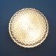 1970's Heavy round crystal glass wall sconce by Massive Belgium