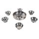 Set of stainless steel bowls, Italian design, 1980s, made in Italy