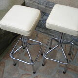 Paire de tabourets de bar vintage 1970