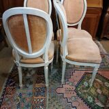 Louis XVI style medallion chairs