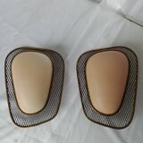 50s wall lights in expanded metal