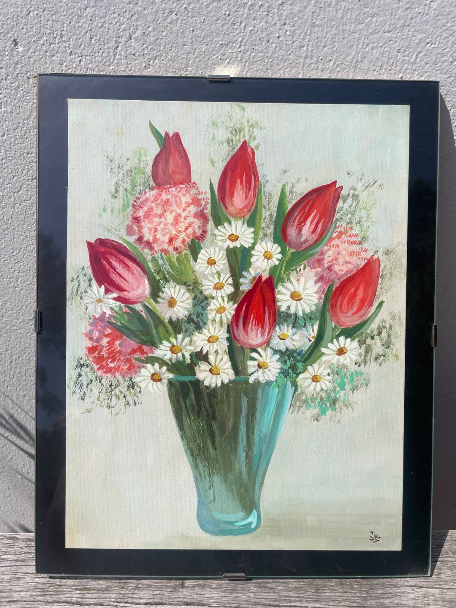 Flower bouquet painting