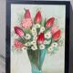 Flower bouquet painting