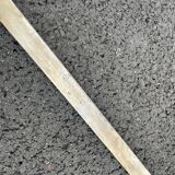 Coffee table in gilded brass and veined green marble