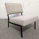 Series of 3 modernist drivers of the 50s /60s and their ottomans