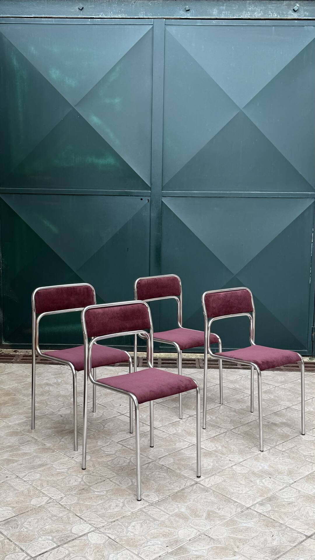 Chrome chairs