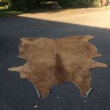 Cowhide leather, color brown glazed