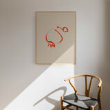 Botanical illustration giclee print, 50x70
