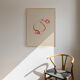 Botanical illustration giclee print, 50x70