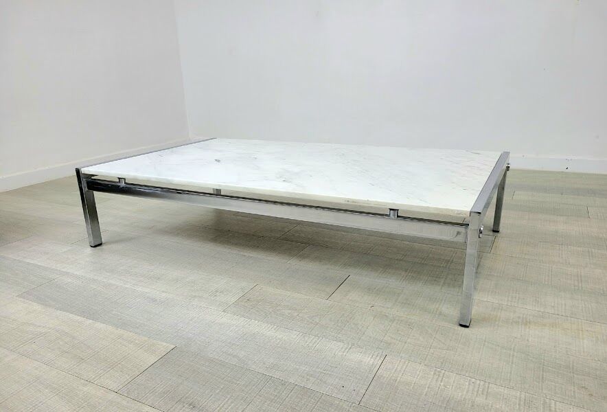 Vintage marble coffee table design J.A.Motte for Airborne 1960
