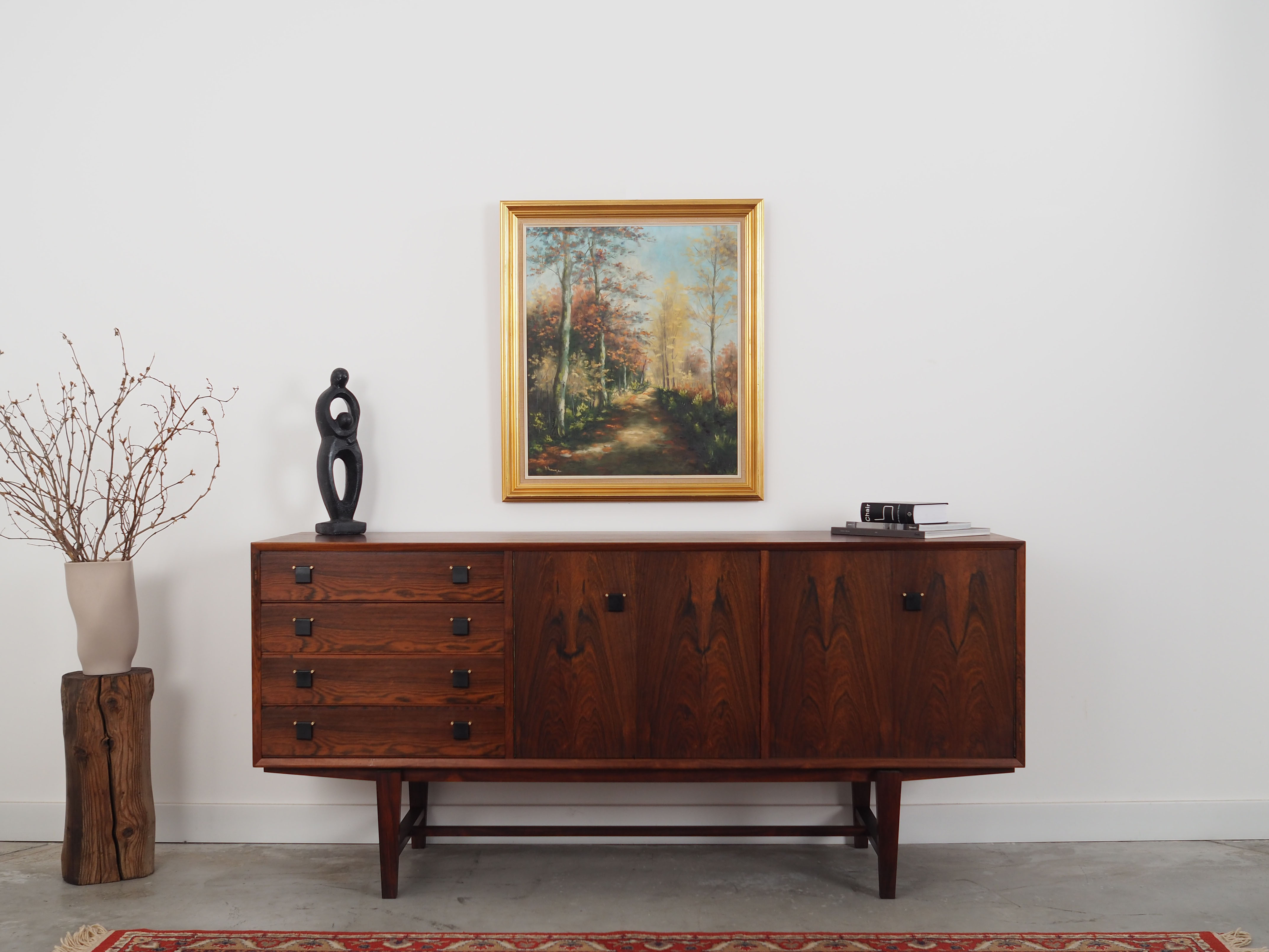 Peinture « The Forest Road », design scandinave, années 1970