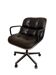 Charles Pollock Knoll Office Chair - Black Leather (Signed Model)