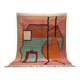 Handmade Moroccan wool rug, 250cm x 150cm, unique piece.