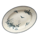 Plat ovale terre de fer fleurs oiseaux "Malaga" Petrus Regout