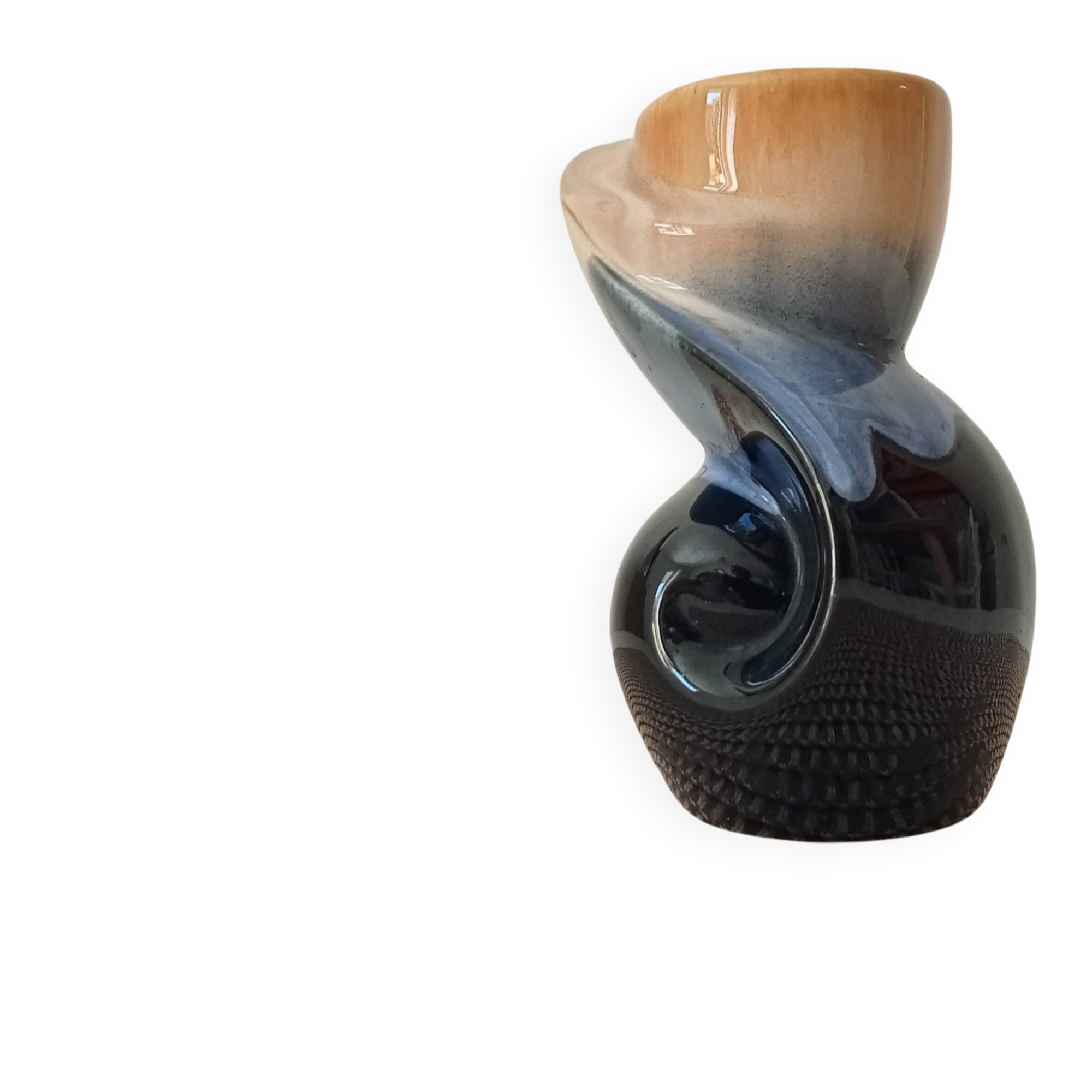 Vintage twist vase in Vallauris style