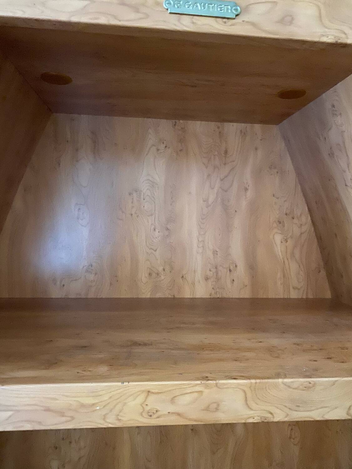 Boat-shaped bookcase - Calypso model from the Gauthier collection