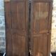 Paire de portes d'armoire ancienne en bois