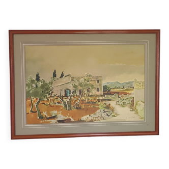 Provence by G. Cheyssial signed 110 x 79 cm