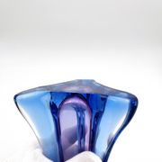 Vase Sommerso Murano violet et bleu