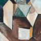 Original Swedish Oil on Canvas – “Komposition” by Arne Tengblad Vintage