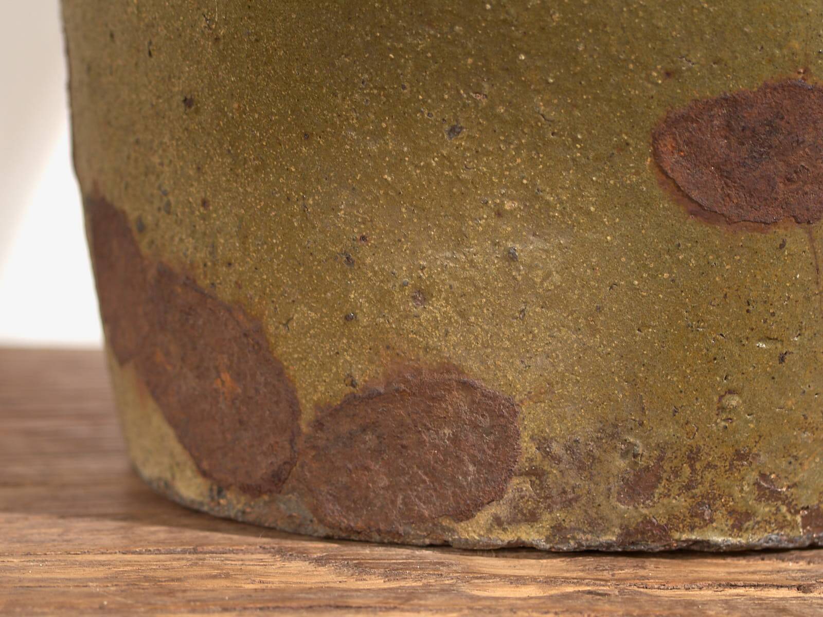 Antique Chinese Green Ceramic Vase (c.1900) #1