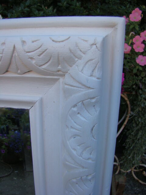 Large old bevelled mirror - 119 x 85cm