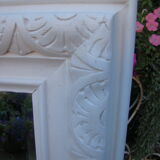 Large old bevelled mirror - 119 x 85cm