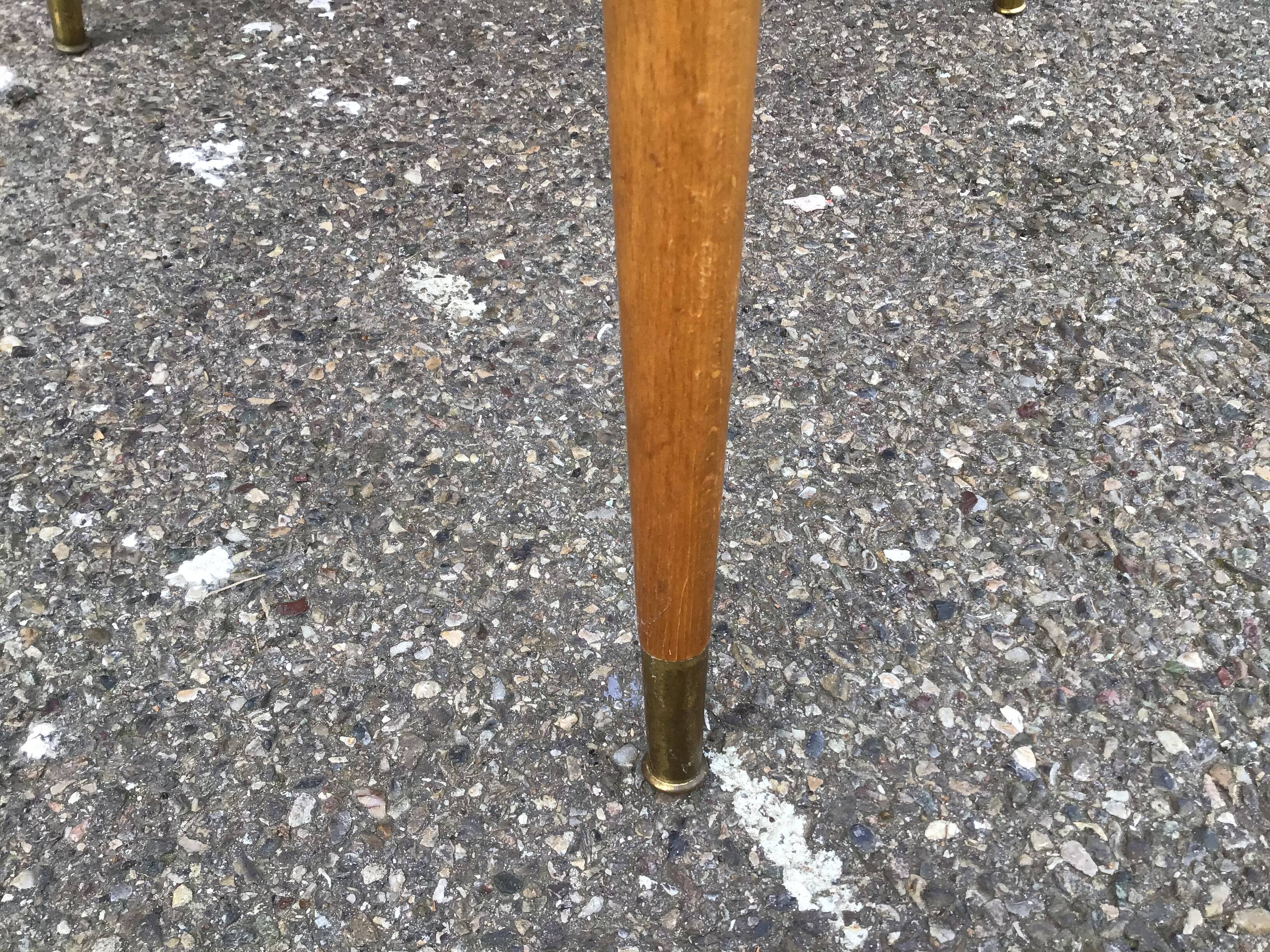 vintage cocktail coffee table design 1960 Scandinavian tripod