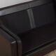 Mogens Hansen black aniline 3 seater sofa from the 70s.