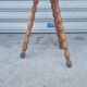 Solid wood tripod stool