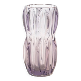 Vase, art déco, en verre violet, conçu par R. Schrotter, Inwald Glassworks, Tchécoslovaquie, années 1930.