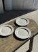 Lot de 3 grandes assiettes blanches classiques D24,5
