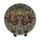 Plate in cloisonnés enamels decorated Acapulco