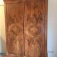 Louis Philippe solid walnut cabinet and walnut bramble veneer doors